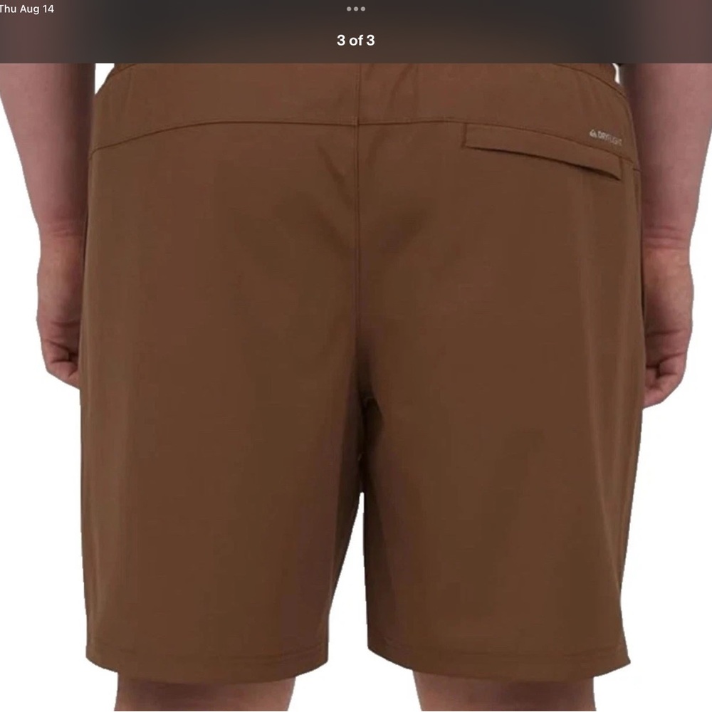 NWT Quiksilver Men’s Summer Stretch Swim Boardshorts with Drawstring in Brown XL